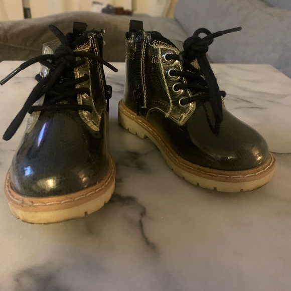 Zara Lace Up Boots w/side zip - Picture 2 of 4